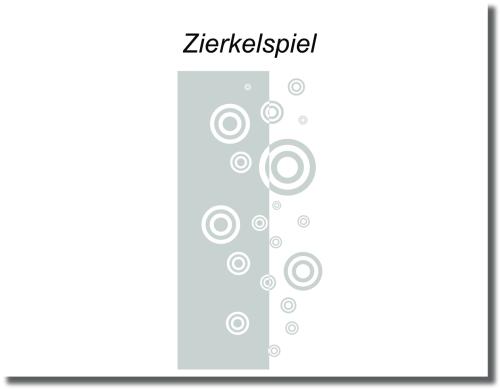 Preview: Duschfolie Zierkelspiel mit elegantem Ringmuster auf einer Glasdusche für stilvollen Sichtschutz in modernen Badezimmern.